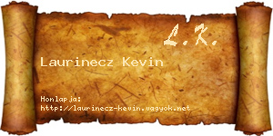 Laurinecz Kevin névjegykártya